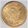 Image 2 : 1886-S $5 GOLD LIBERTY XF