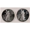 Image 1 : ( 2 ) ONE OUNCE .999 SILVER OLD LIBERTY REPLICA  ART  ROUNDS