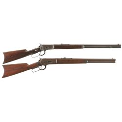 Collector's Lot of Two Antique Winchester Lever Action Long Guns -A) Winchester Model 1892 Rifle