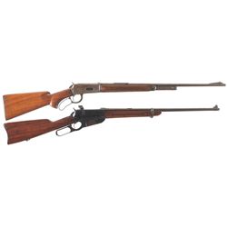 Two Winchester Lever Action Rifles -A) Winchester Model 64 Rifle
