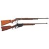 Image 1 : Two Winchester Lever Action Rifles -A) Winchester Model 64 Rifle