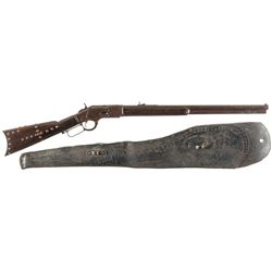 Winchester Third Model 1873 Lever Action Rifle with Scabbard