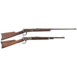 Two Winchester Lever Action Long Arms with Special Order Features -A) Winchester Model 1894 Rifle wi
