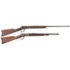 Image 1 : Two Winchester Lever Action Long Arms with Special Order Features -A) Winchester Model 1894 Rifle wi