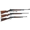 Image 1 : Three Winchester Lever Action Rifles -A) Winchester Model 64A Rifle