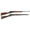 Image 1 : Two Antique Winchester Lever Action Rifles -A) Winchester Model 1886 Rifle with Half Magazine