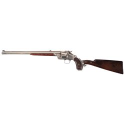 Scarce Smith & Wesson Model 320 Revolving Rifle with 16 Inch Barrel, Shoulder Stock and Factory Lett