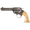 Image 1 : Inscribed and Engraved Texas Shipped Colt Bisley Model Single Action Army Revolver with Bone Grips a