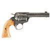 Image 2 : Inscribed and Engraved Texas Shipped Colt Bisley Model Single Action Army Revolver with Bone Grips a