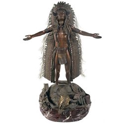 Bronze Statue "Prayer for the Return of the Buffalo" by Harold Shelton