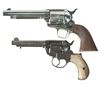 Image 1 : Two Colt Revolvers -A) Black Powder Colt Single Action Army Revolver