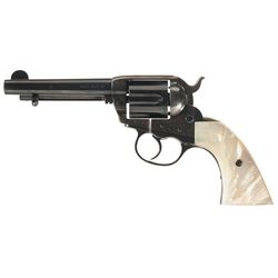 Colt Model 1877 Thunderer Double Action Revolver with Pearl Grips and  Factory Letter