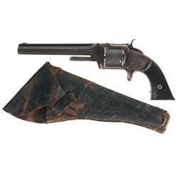 Civil War Production Smith & Wesson Model No. 2 Army Single Action Revolver with Holster