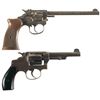 Image 2 : Two Double Action Revolvers -A) Harrington & Richardson Trapper Model Revolver with Holster