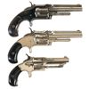 Image 2 : Collector's Lot of Three Antique Spur Trigger Revolvers -A) Smith & Wesson Model 1 1/2 Second Issue 