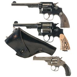 Collector's Lot of Three Smith & Wesson Double Action Revolvers -A) Smith & Wesson .38 Hand Ejector 