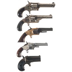 Five Antique Revolvers -A) Remington Smoot No. 3 Revolver