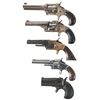 Image 2 : Five Antique Revolvers -A) Remington Smoot No. 3 Revolver