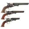Image 1 : Collector's Lot of Three Colt Percussion Revolvers -A) Colt 1851 Navy Revolver