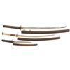 Image 1 : Two Japanese Style Swords and a Signed Tanto-Length Knife