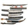 Image 1 : Four Knives and a Gilt Accented Figural Letter Opener