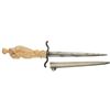 Image 1 : Dagger with Carved Ivory Figural Hilt