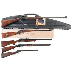 Five Long Guns -A) Harrington & Richardson Model 1871 Buffalo Classic Single Shot Rifle with Case
