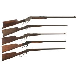 Five Single Shot Rifles -A) Stevens No. 44 Rifle