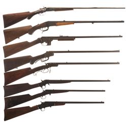 Eight Long Guns -A) European Double Barrel Hammer 410 Shotgun