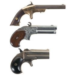 Three Pistols -A) Merwin & Bray Single Shot Pistol