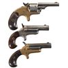 Image 1 : Collector's Lot of Three Colt Pocket Handguns -A) Colt Open Top Revolver