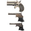 Image 2 : Collector's Lot of Three Remington Handguns -A) Remington Type III Over/Under Derringer