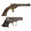 Image 1 : Two Antique Derringers -A) Stafford Single Shot Derringer