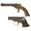 Image 2 : Two Antique Derringers -A) Stafford Single Shot Derringer