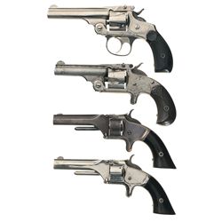 Four Smith & Wesson Revolvers -A) Smith & Wesson 4th Model 32 Double Action Revolver