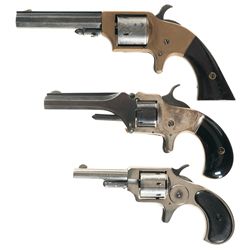 Three Spur Trigger Pocket Revolvers -A) Merwin & Bray Fire Arms Revolver