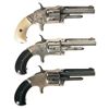Image 2 : Three Marlin XXX Standard 1872 Spur Trigger Pocket Revolvers -A) Engraved Marlin XXX Standard 1872 R