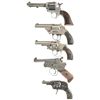 Image 1 : Five Handguns and Walking Sticks -A) Savage Model 101 Single Shot Pistol