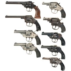 Nine Double Action Revolvers -A) Hopkins & Allen Safety Police Revolver