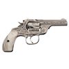 Image 2 : Engraved Iver Johnson Top Break Revolver with Swift Marking and Pearl Grips