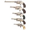 Image 1 : Collector's Lot of Five Iver Johnson Spur Trigger Revolvers -A) Iver Johnson Encoure Revolver with L