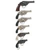 Image 2 : Six Double Action Revolvers -A) Iver Johnson Safety Automatic Hammerless Revolver