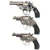Image 1 : Three Double Action Revolvers -A) Iver Johnson Safety Automatic Cutaway Revolver