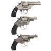 Image 2 : Three Double Action Revolvers -A) Iver Johnson Safety Automatic Cutaway Revolver
