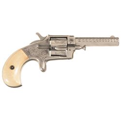 Engraved Iver Johnson Favorite No. 2 Revolver with Ivory Grips