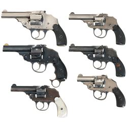Collector's Lot of Six Iver Johnson Double Action Revolvers -A) Iver Johnson Safety Automatic Revolv