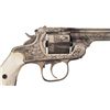 Image 4 : Engraved Iver Johnson Top Break Revolver with Swift Marking and Pearl Grips