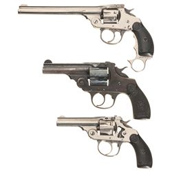 Collector's Lot of Three Iver Johnson Double Action Revolvers -A) Iver Johnson Top Break Revolver wi
