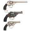Image 2 : Collector's Lot of Three Iver Johnson Double Action Revolvers -A) Iver Johnson Top Break Revolver wi