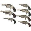 Image 1 : Collector's Lot of Seven Antique Iver Johnson Spur Trigger Revolvers -A) Iver Johnson Smoker Revolve